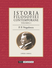 coperta carte istoria filosofiei romanesti - vol. i de p. p. negulescu 